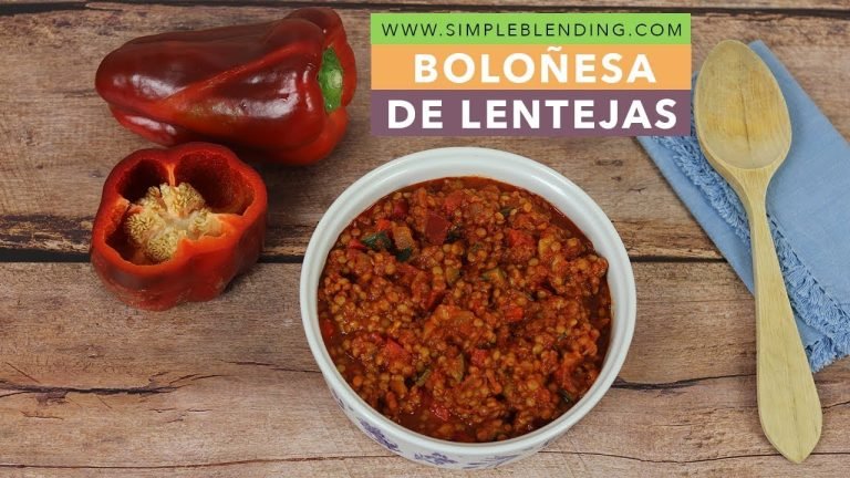 Receta de Salsa boloñesa de lentejas