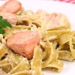 Receta de Pasta a los tres quesos con pollo