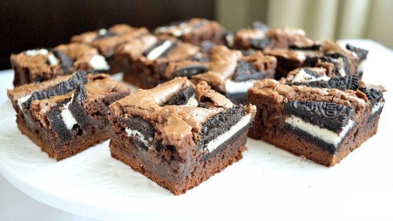 Receta de Brownies de oreo