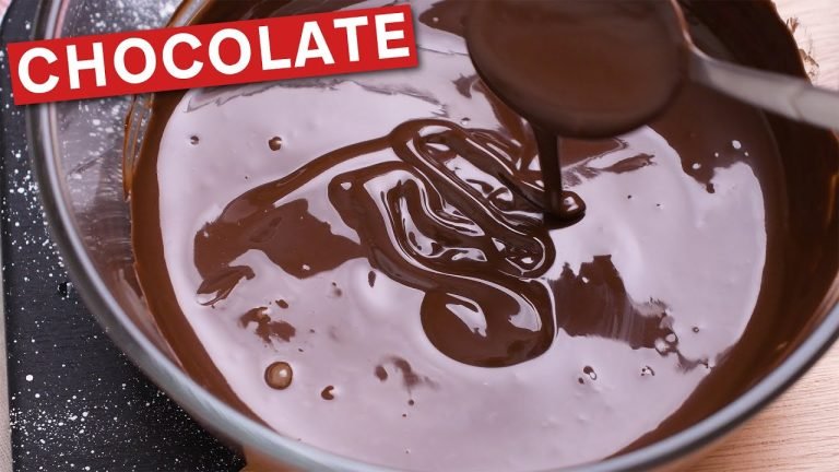 Receta de Chocolate derretido casero