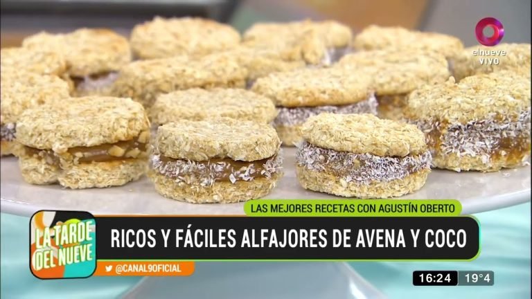 Receta de Alfajores de avena y coco