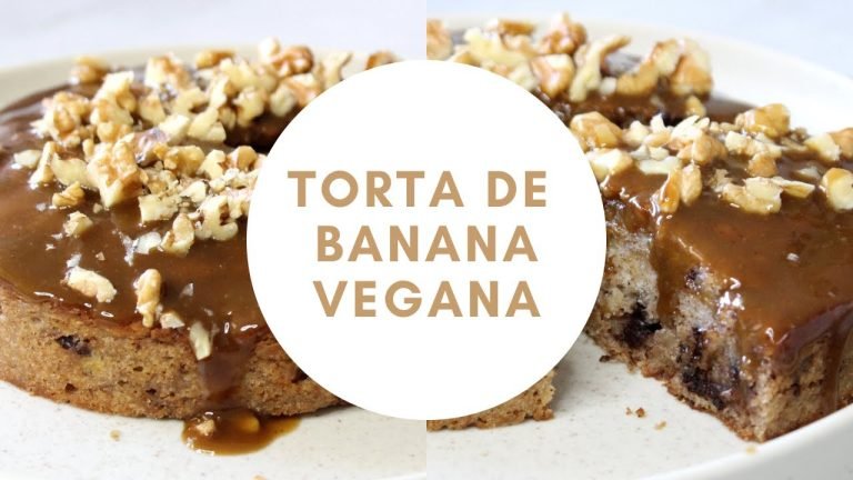 Receta de Torta vegana de banana y chocolate