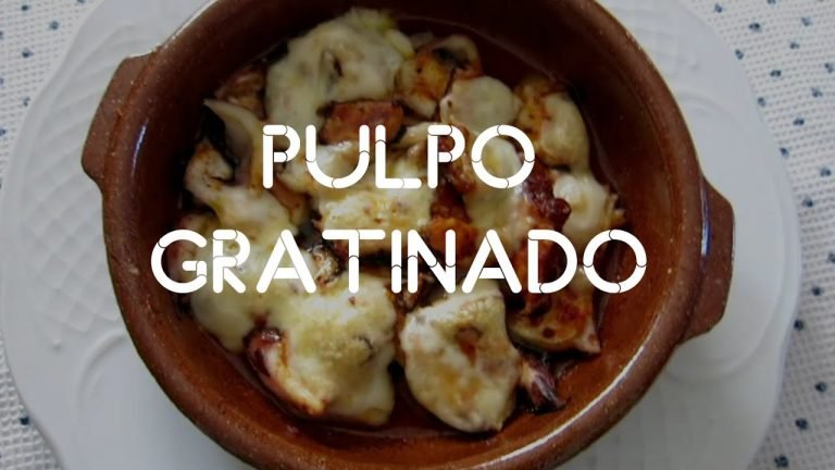 Receta de PULPO GRATINADO AL QUESO