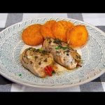 Receta de Dorada con langostinos al ajillo