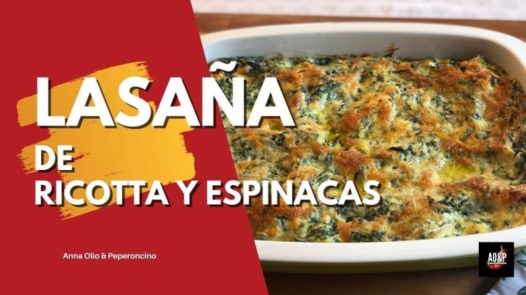 Receta de Lasaña de espinaca y ricotta