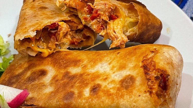 Receta de Chimichanga de pollo y queso