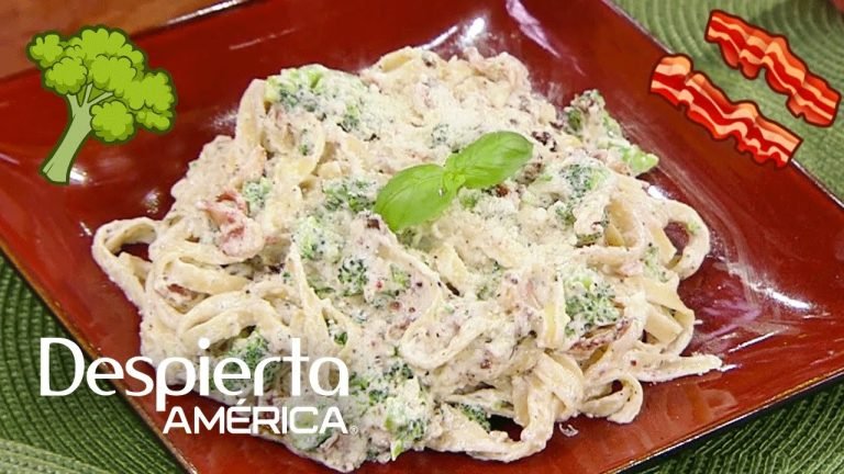 Receta de Pasta con brocoli y tocineta