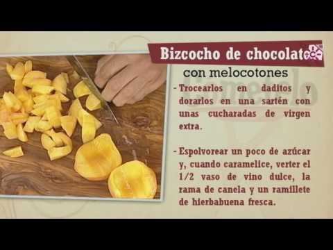 Receta de Melocotones caramelizados con helado