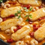Receta de Lenguado al roquefort