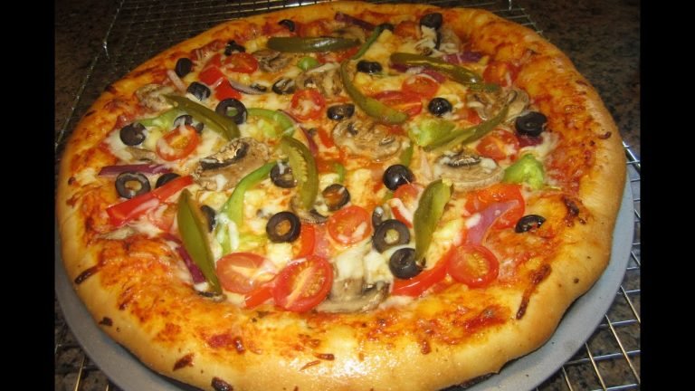 Receta de Pizza vegetariana con queso