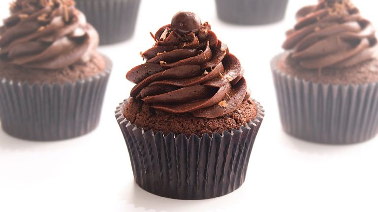 Receta de Cupcakes de chocolate con aceite vegetal