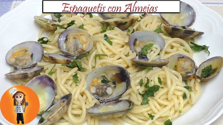 Receta de Espaguetis con almejas y perejil