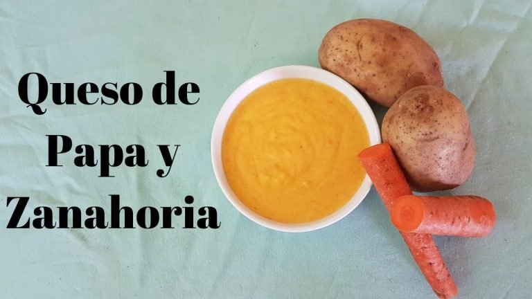 Receta de Queso vegano de papa y zanahoria