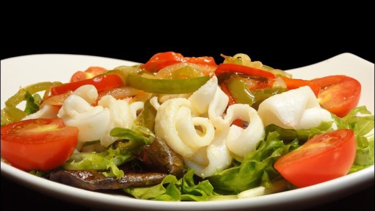 Receta de Ensalada templada de calamares