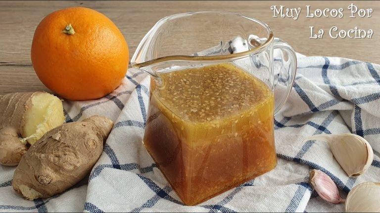 Receta de Vinagreta de jengibre y naranja