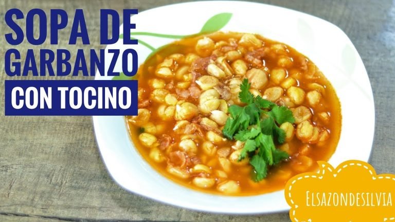 Receta de Sopa de garbanzos y tocino