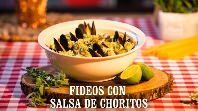Receta de tallarines con salsa de choritos