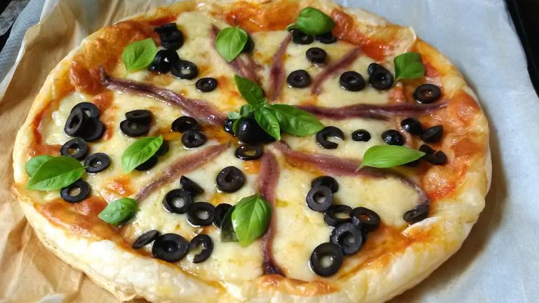 Receta de Pizza casera con anchoas