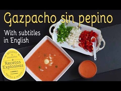 Receta de Gazpacho sin pepino