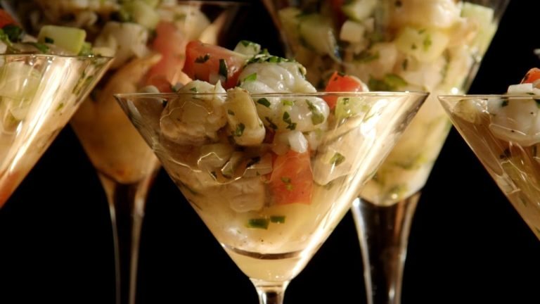 Receta de Ceviche de vieiras y gambas