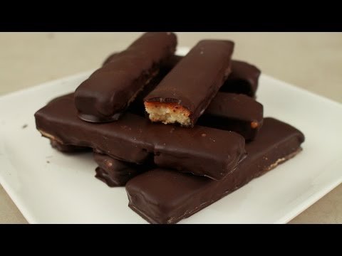 Receta de Barritas Twix caseras