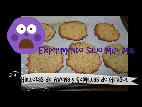 Receta de Galletas de avena y semillas de girasol