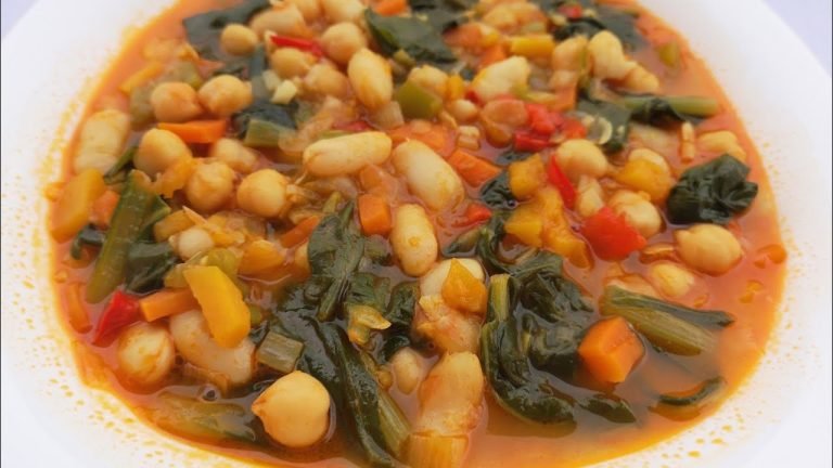 Receta de Potaje de verduras con judías