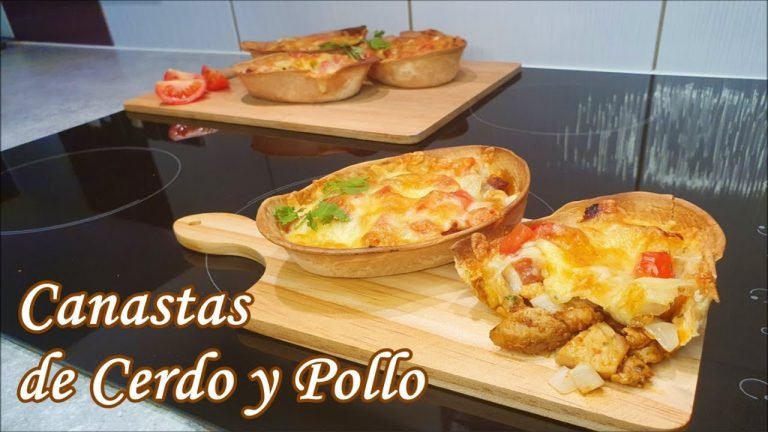 Receta de Canastas de pollo y bacon