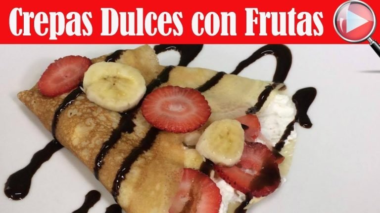 Receta de Crepes dulces con frutas