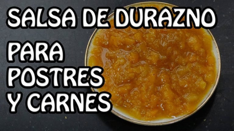 Receta de Salsa de durazno