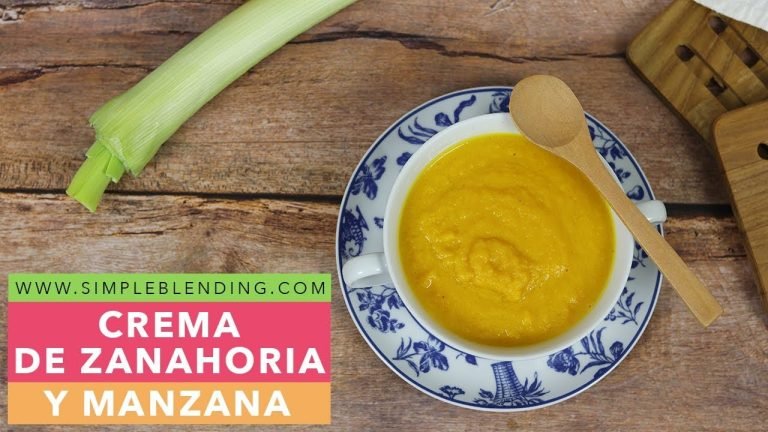 Receta de Crema de zanahoria y manzana