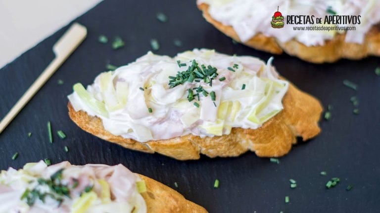 Receta de Pincho de puerro frito con mahonesa