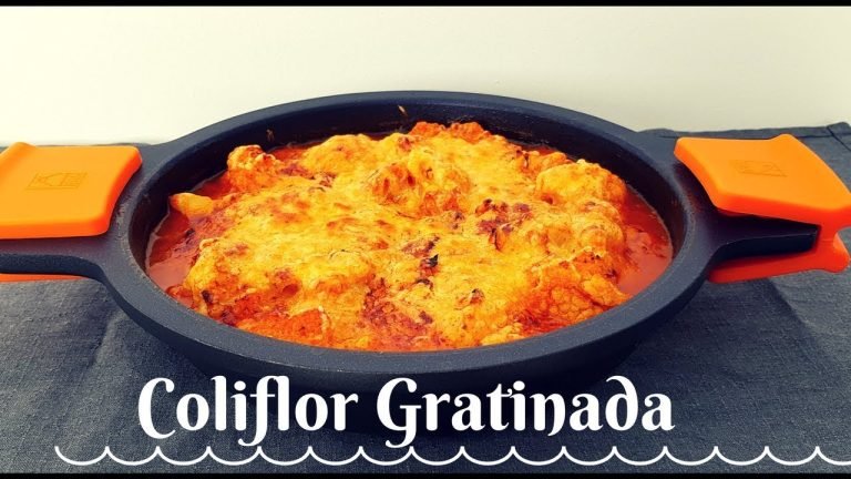 Receta de Coliflor gratinada al horno sin bechamel