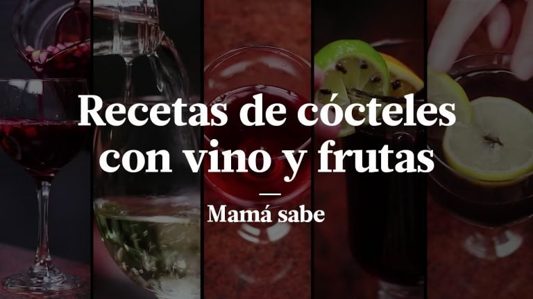 Coctel de vino tino con frutas