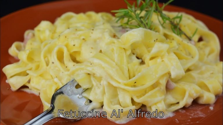 Receta de Pasta con salsa Alfredo