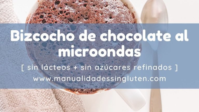 Receta de Bizcocho de chocolate al microondas sin gluten