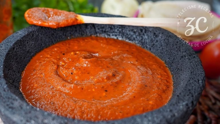 Receta de Salsa roja taquera