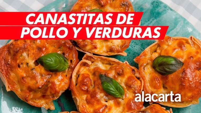 Receta de Canastitas de verduras y pollo