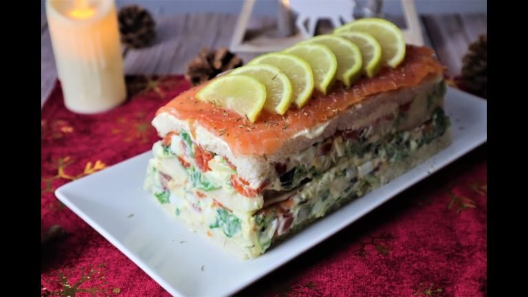 Receta de Pastel de salmón ahumado con pan de molde