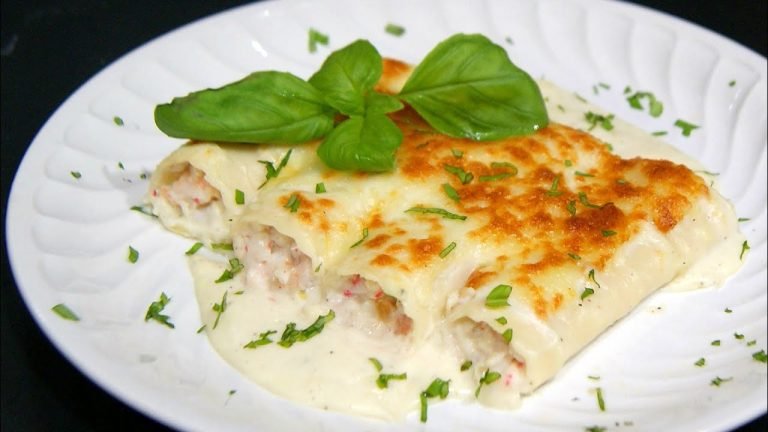 Receta de Canelones de marisco