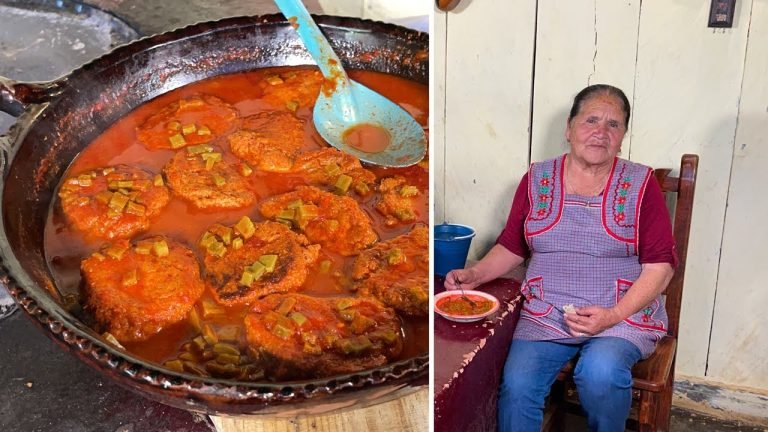 Receta de Nopales con tortitas de camarón