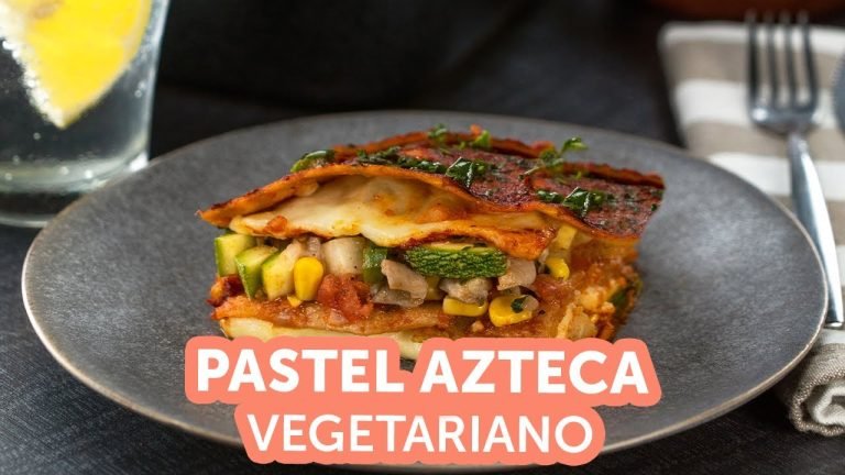 Receta de Pastel azteca vegetariano