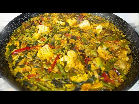 Receta de Paella de vegetales