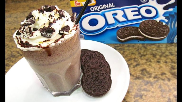 Smoothie de mora y galletas oreo