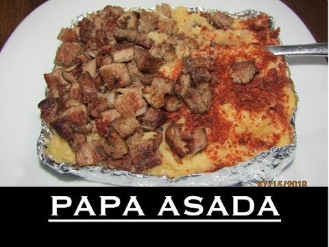 Receta de Papa asada regia