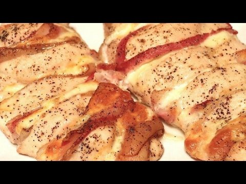 Receta de Pechugas rellenas de bacon y queso
