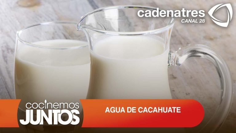 Agua de cacahuate