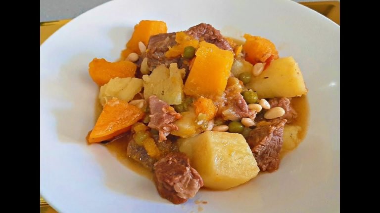Receta de Estofado de carne en calabaza