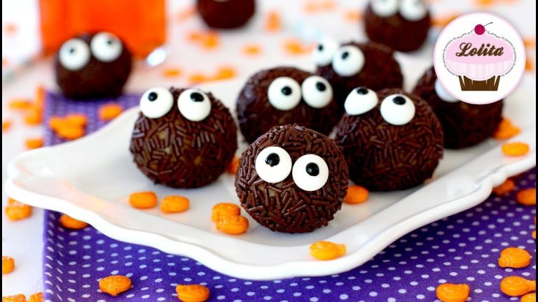 Receta de Trufas de chocolate para niños  Postres para Halloween
