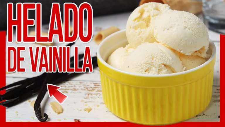 Receta de Helado de vainilla casero